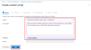 MDM_81_Clear Microsoft Office Apps Cache Using Intune Remediation ...